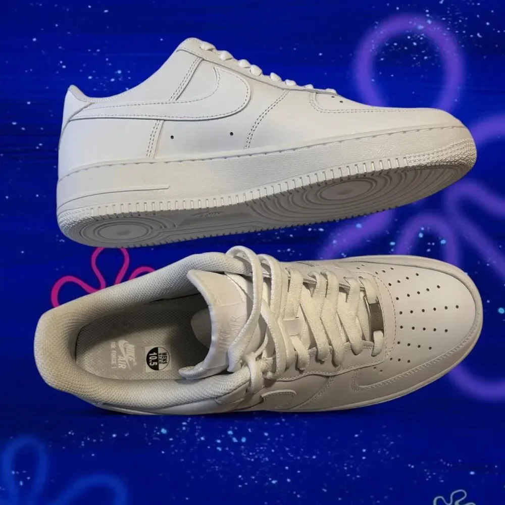 White Nike Air Force 1s